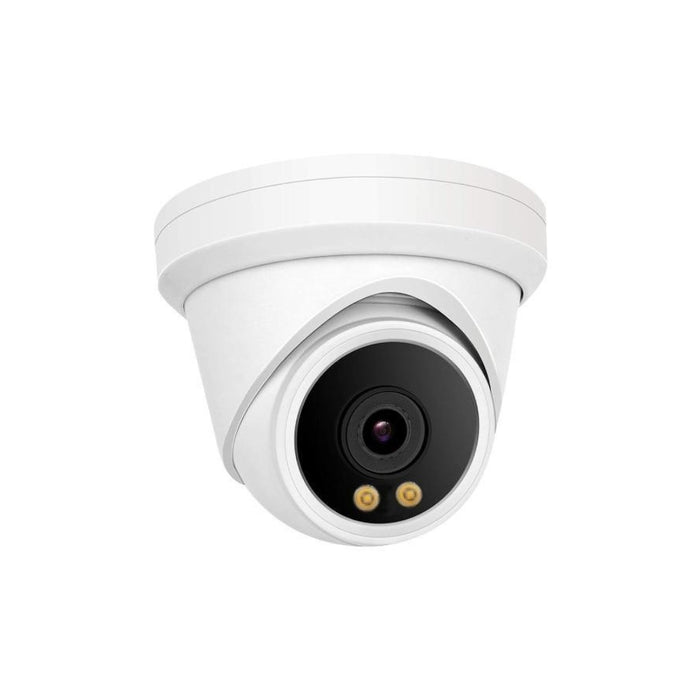 8MP 4K SONY Dual light Turret POE IP Camera 2.8mm H.264/H.265 Color 24/7 with Human Detection
