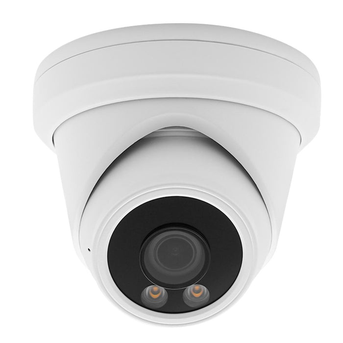 5MP SONY Dual Light Turret POE IP Camera 2.8mm H.264/H.265 Color 24/7 with Human Detection