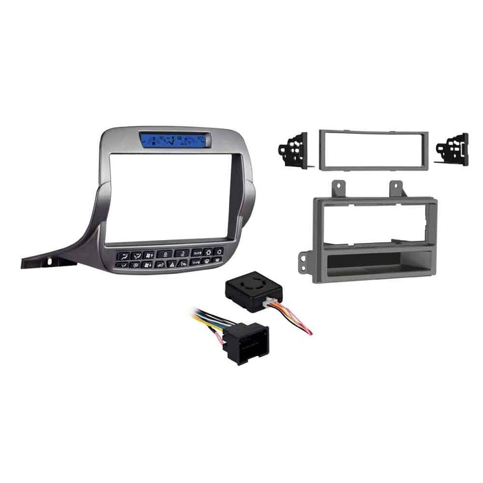 Metra 99-3010S-LC Silver Single or Double DIN Dash Kit for select 2010-2015 Chevy Camaro