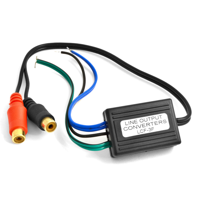 Speaker to RCA High to Low Line Output Converter for Car or Home Audio