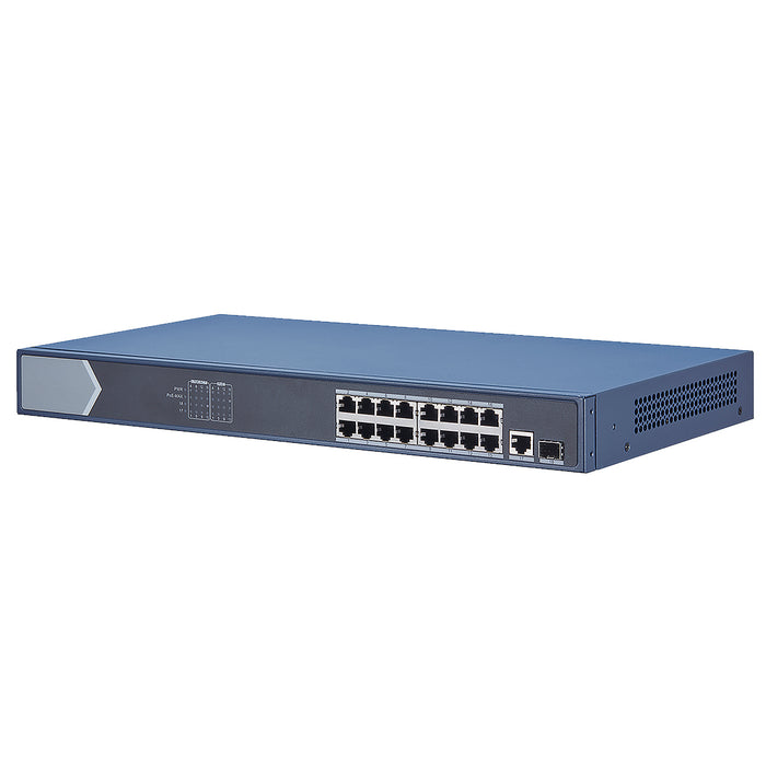 16-Port Unmanaged Gigabit Network PoE Switch 230W 16 PoE Ports