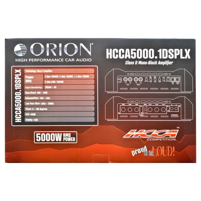 Orion HCCA5000.1DSPLX HCCA Competition Class D Monoblock Amplifier 10000 Watts Max