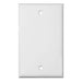 1-Gang Plastic White Electric Box Blank Face Wall Plate Cover (1-5 Pack) The Wires Zone