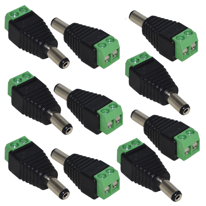 530110 CCTV Connector with Female to Male DC Screw Terminal