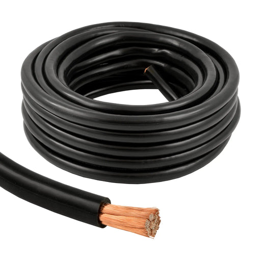 4 Gauge 25 Feet High Performance Amplifier Power/Ground Cable (Black) The Wires Zone