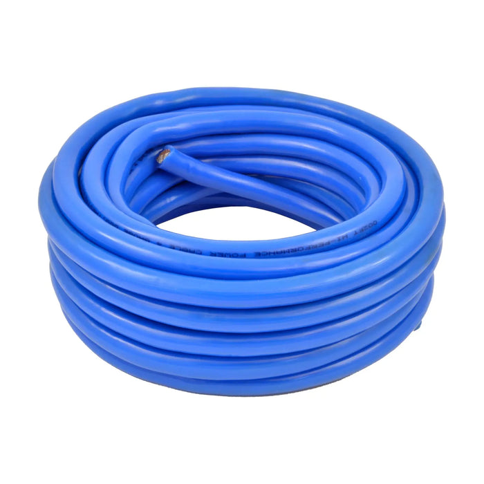 4 Gauge 25 Feet High Performance Amplifier Power/Ground Cable (Blue) The Wires Zone