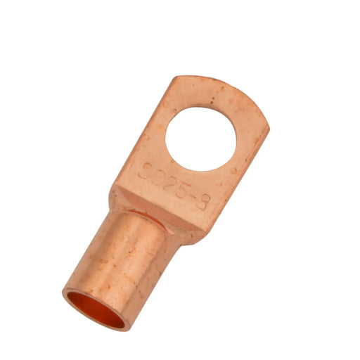 4 Gauge AWG Non-Insulated Pure Copper Lugs Ring Terminals Connectors 5/16" Inch Ring Size 10 Pack The Wires Zone