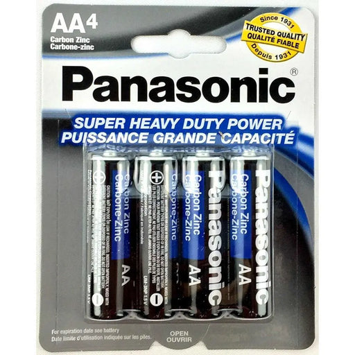4 Pcs Panasonic AA Batteries Heavy Duty Power Carbon Zinc Double A Battery 1.5v Panasonic