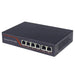 4 Port Unmanaged Fast Ethernet PoE Switch with 2 Uplink Ports, 10/100Mbps The Wires Zone