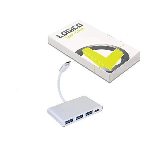 4-in-1 USB-C Hub Type C Multi-Port Charge & Connect Adapter 3x USB 3.0 Logico