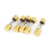 5 Pack Gold Plated High Quality Glass 30-120 Amp Car Audio Inline AGU Fuse The Wires Zone