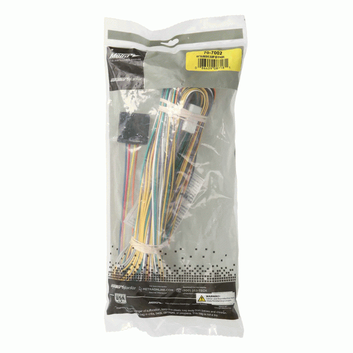 Metra 70-7002 Amp Bypass Harness for Select 1992-2005 Dodge/Mitsubishi