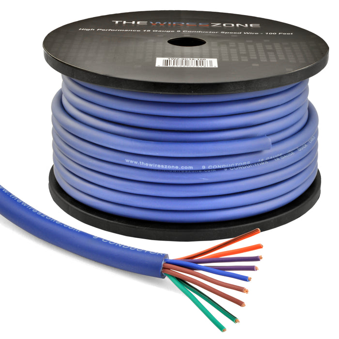 High-Performance 100ft 9 Conductor 18 Gauge CCA Quick Cable Speed Wire