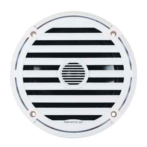 Aquatic AV EL421 6.5" Waterproof LED Cone Marine ELITE Speakers 240W White (Pair) Aquatic AV