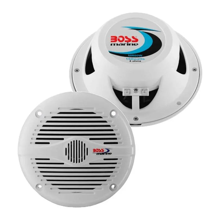 Boss Audio MR50W 5.25" 2-Way 150 Watts White Marine Speaker (pair) Boss Audio