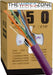 CAT5E UTP 1000 Feet 24 AWG Solid Bare Copper Plenum Jacket Purple Vertical Cable