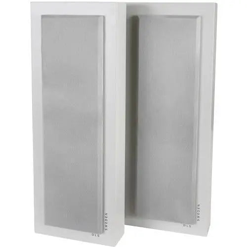 DLS FlatBox Slim Large White 8 Ohm Hi-Fi On Wall Home Speaker (pair) DLS