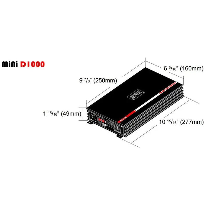 Earthquake Mini D1000 2nd Gen Monoblock Class D 1000W Car Amplifier Earthquake Sound