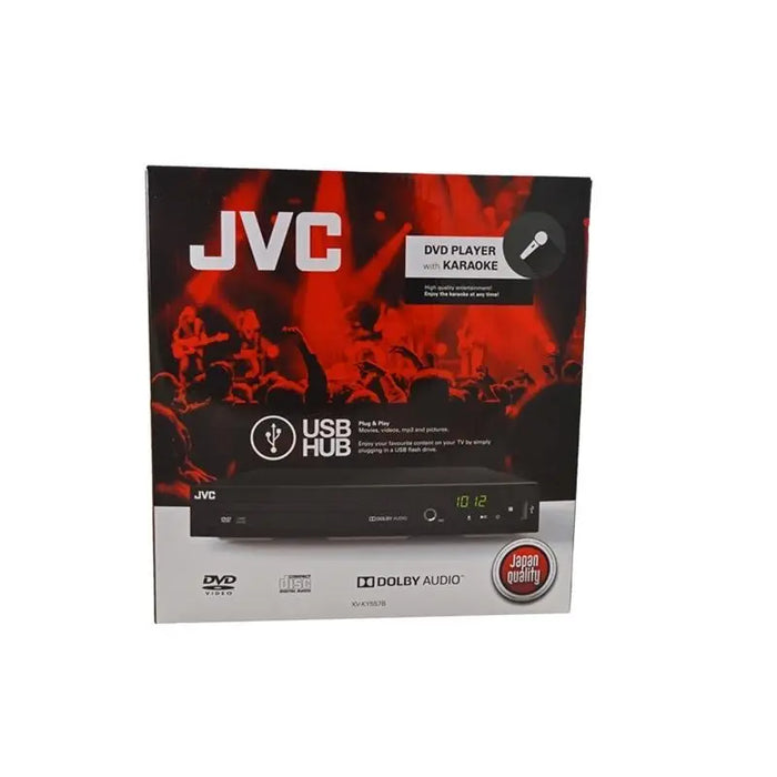JVC Multi Region DVD Karaoke Player USB Divx Free Pro Voice Microphone JVC