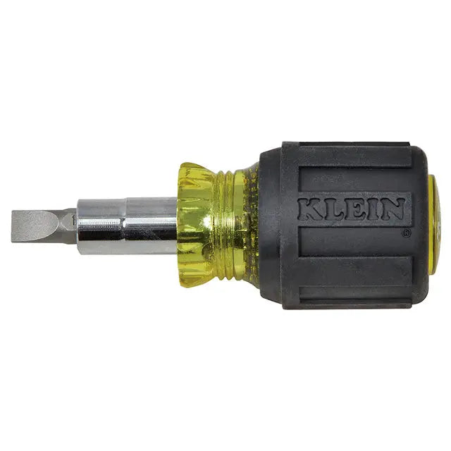 Klein Tools 32561 Stubby Screwdriver Nut Driver 6-in-1 Multi-Bit Klein Tools