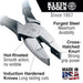Klein Tools D213-9NE 9 Inch High Leverage Side Cutting Pliers Klein Tools