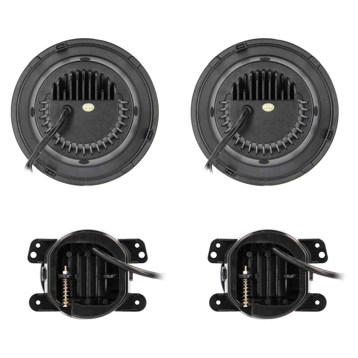 Metra JP-708RGBKT Chasing RGB 7" Projector lights & 4" Fog Lights w/Controller for Jeep