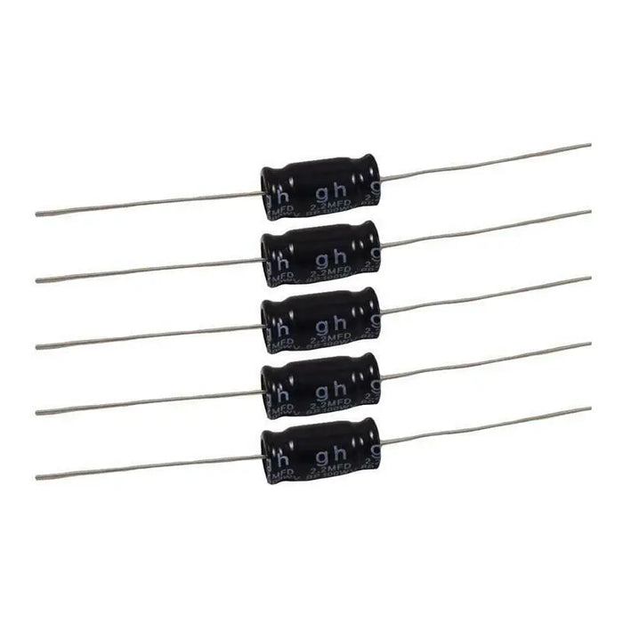 Non-Polarized Electrolytic Audio Capacitor 2.2MFD 8mm x 16mm (5-10/pack) The Wires Zone