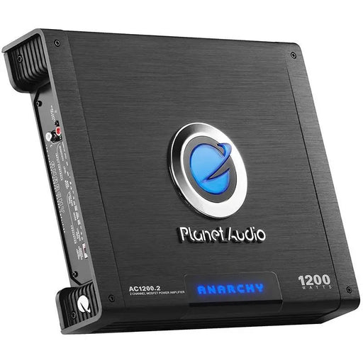 Planet Audio AC1200.2 2-Channel 1000 Watt Car Amplifier with Remote Planet Audio