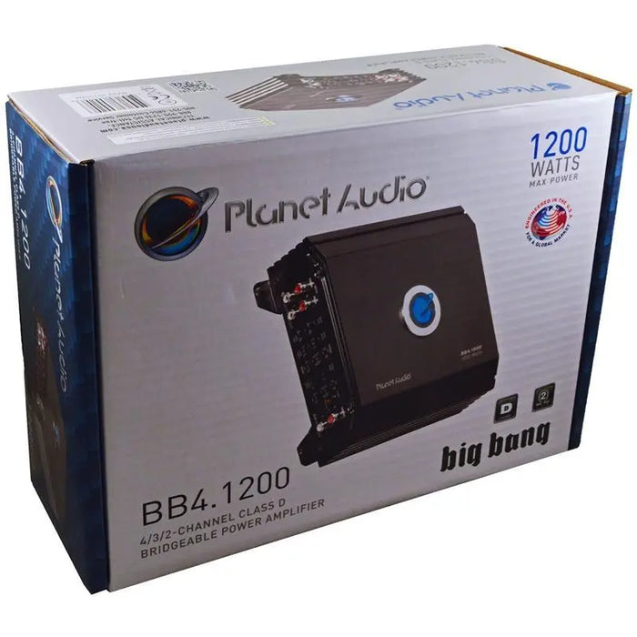 Planet Audio BB4.1200 Big Bang  4-Channel 1200W Class D Car Amplifier Planet Audio