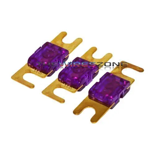 Purple Gold Plated 200 Amp Mini ANL Fuse (3/pack) The Wires Zone