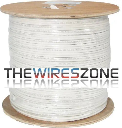 RG59 Siamese 20AWG Bare Copper Coaxial Cable + 18AWG Power Cable 1000' Vertical Cable