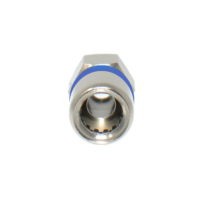 RG6 Dual Shield Coaxial to Self Lock F-Type Compression Connector (10-100 Pack) Logico