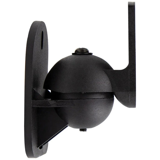 Small Multi-Directional Satellite Speaker Mounts with Adjustable Pivot Black (Pair) Helios