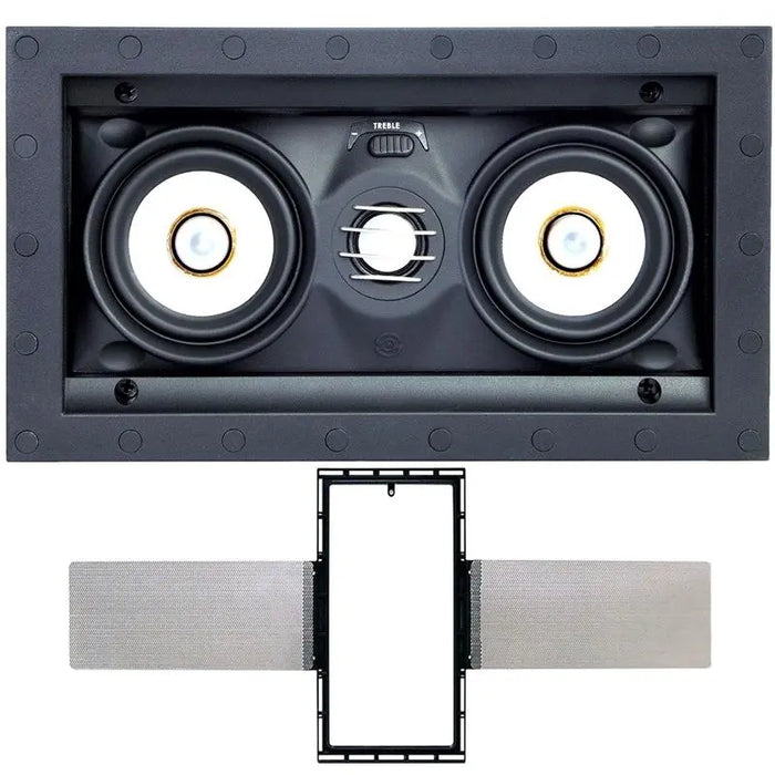 Speakercraft ASM54631 AIM LCR3 3 Dual 3" 2-Way In-Wall Speaker w/ FREE Bracket SpeakerCraft