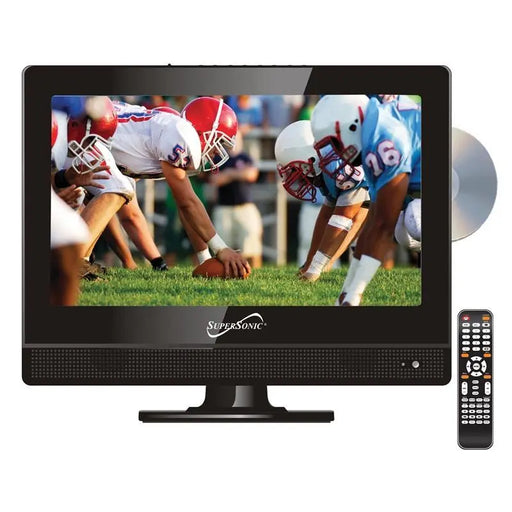 Supersonic SC-1312 13.3" LED Widescreen HDTV Television w/ DVD Player Supersonic
