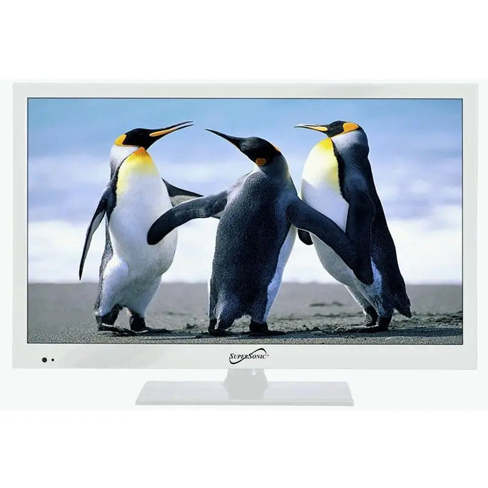 Supersonic SC-1511 White 15.6" LED Widescreen HDTV w/ HDMI Input Supersonic