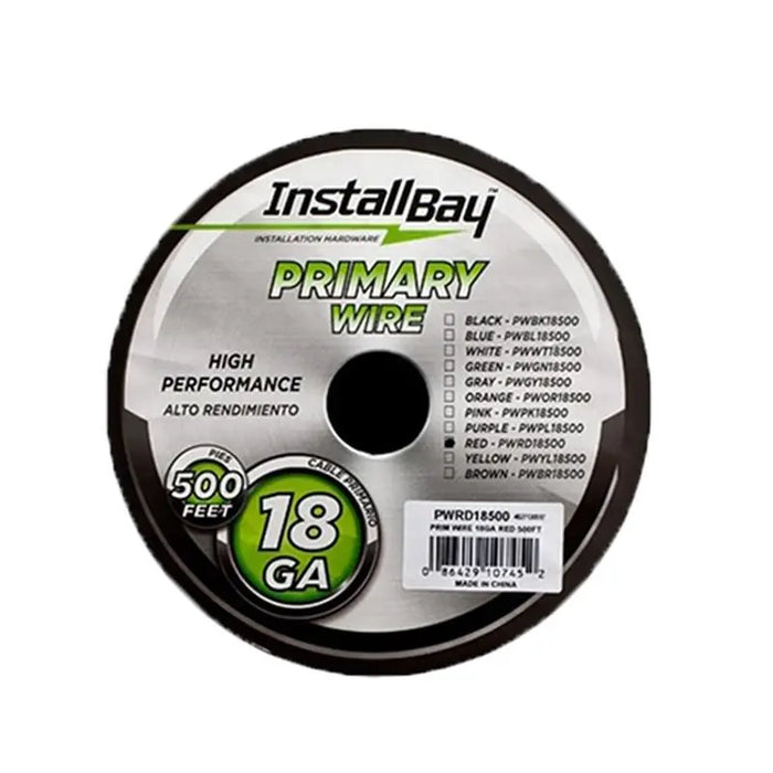 The Install Bay PWRD18500 Red Coil 18 Gauge 500 Feet Stranded Primary Wire The Install Bay