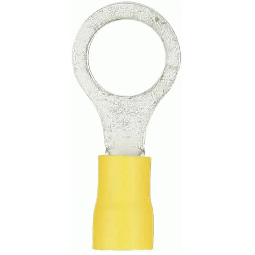 The Install Bay YVRT516 Yellow Vinyl Ring Terminal 12-10 Gauge 5/16 Pack of 100 The Install Bay