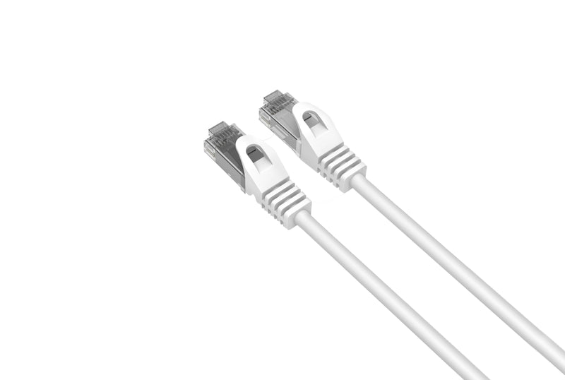15ft Cat6 Slim Patch Cable 26AWG Bare Copper RJ-45 Ethernet Cable White (1 to 10 Pack)