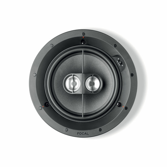 Focal 100 IC6ST Hi-Fi 6.5" 100W Max Power 8 Ohm Stereo-Input in-Ceiling Speaker with FREE Mounting Kit, (Each)