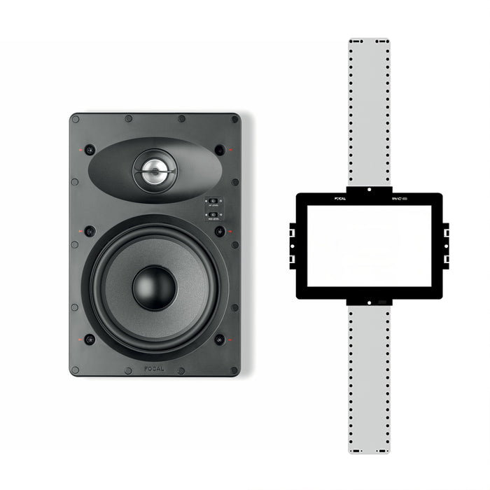 Focal 100 IW6 6.5" 120W Max Power 8 Ohm 2-Way In-Wall Speaker with FREE Mounting Kit, (Each)