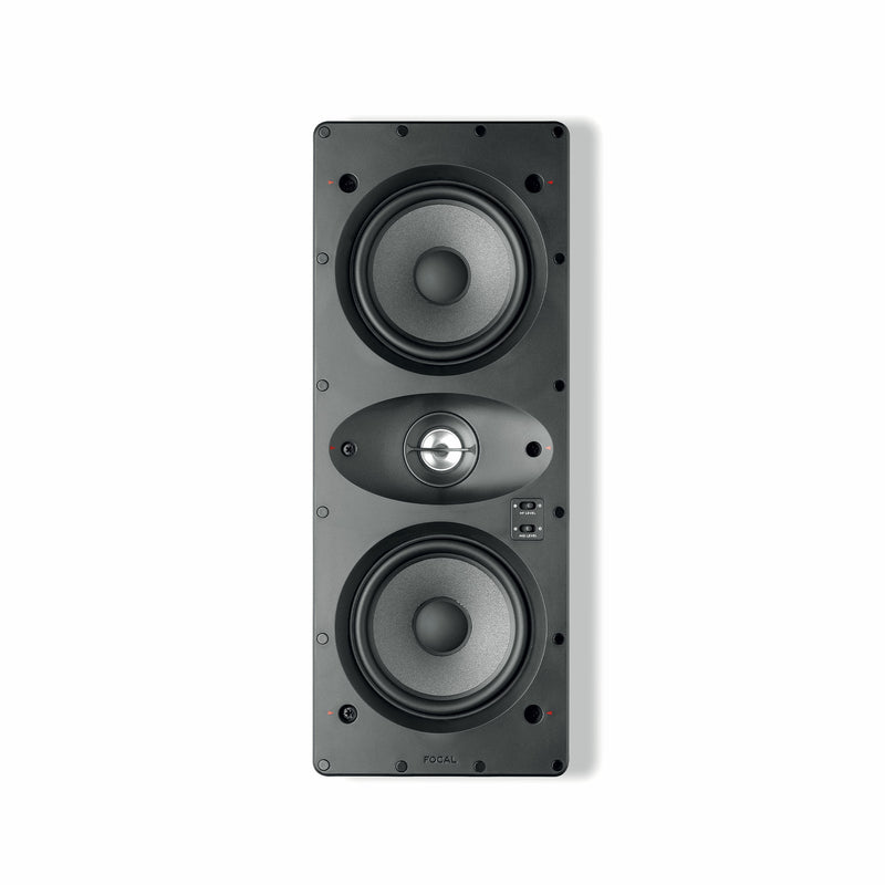 Focal 100 IWLCR5 5" 120W Max Power 8 Ohm D'appolito 2-Way Wall-Mounted Speaker, Each