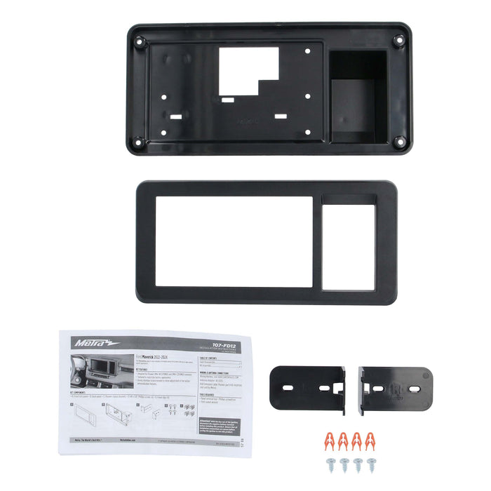 Metra 107-FD12 Dash Kit 6.8-inch Modular Receiver for select Ford Maverick 2022-2024 with Factory 8" Screen