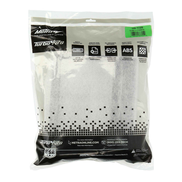 Metra 108-TO2B Dash Kit for Pioneer 8" Radio For Toyota Tacoma 2012-2015 Black