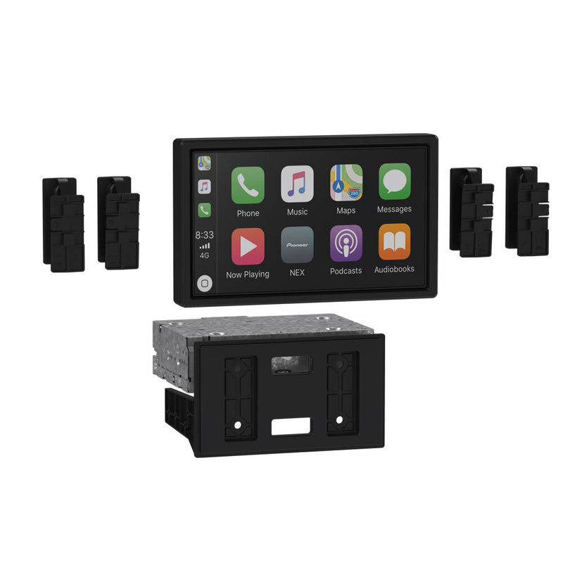 Metra 108-UN02 Universal Floating Mount Kit for Pioneer 8" Modular Radio Black