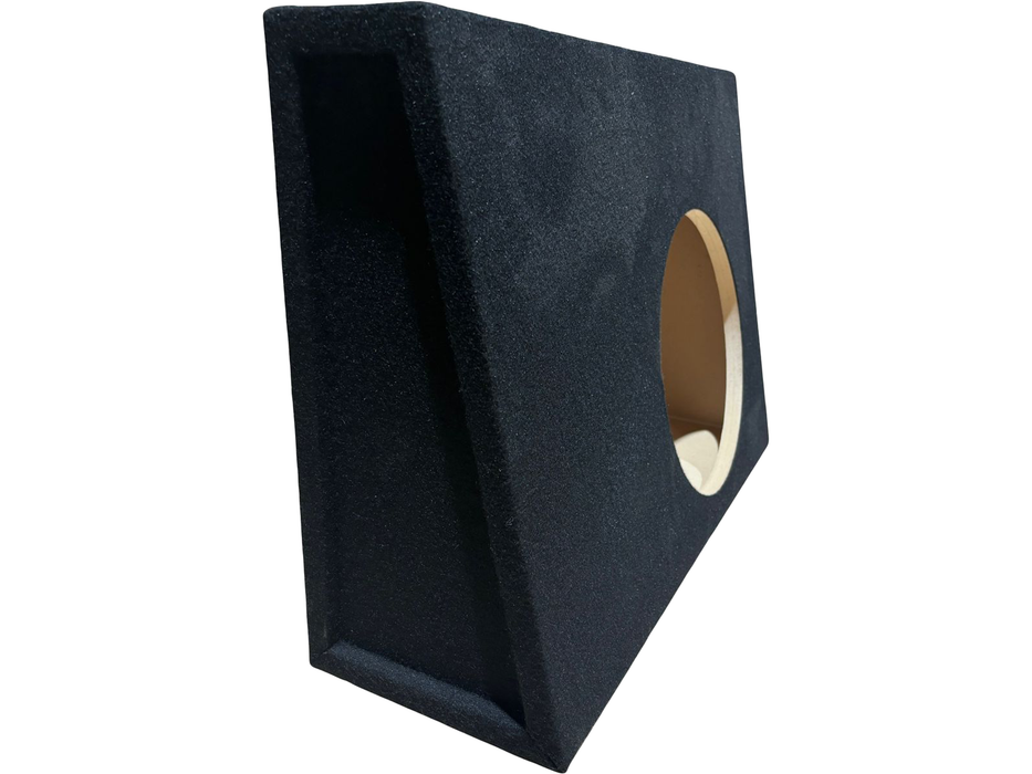 JCPower M3-112ST Single Sealed Compact Truck 12” Subwoofer Box Carpet Slim/Shallow Mount