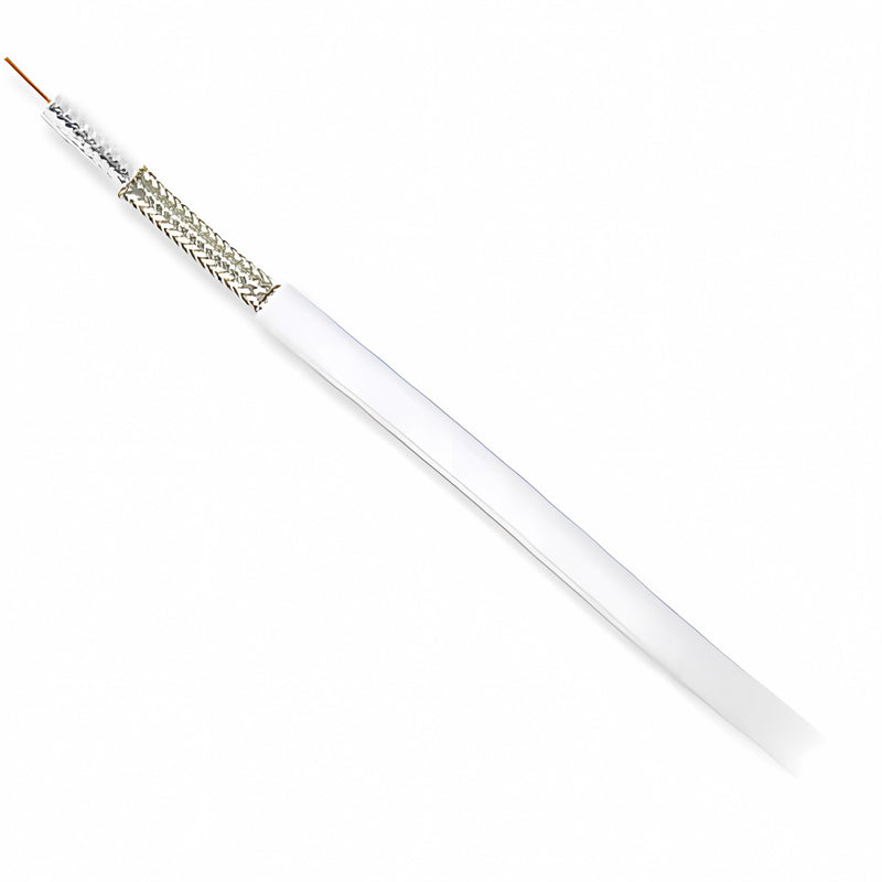 RG6 CCS Dual-Shield Coaxial Cable 18 AWG General Purpose CATV Wiring 1000 Feet Pull Box