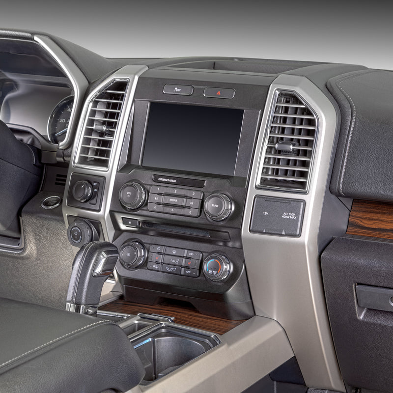 Metra 95-5869CH Double DIN Stereo Install Dash Kit for Select FORD F-SERIES TRUCKS (with single-zone climate controls) 2015-2022