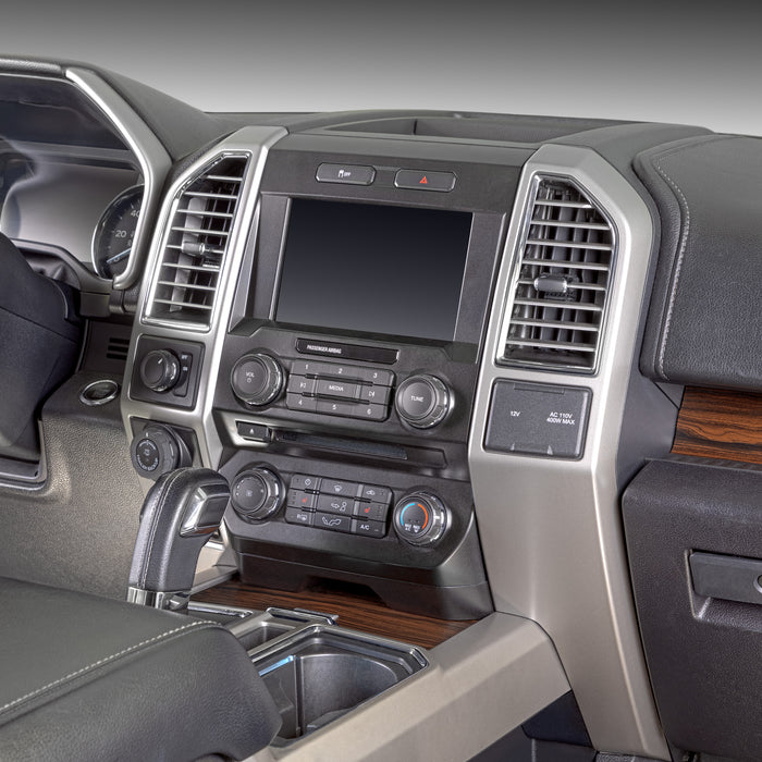 Metra 95-5869CH Double DIN Stereo Install Dash Kit for Select FORD F-SERIES TRUCKS (with single-zone climate controls) 2015-2022