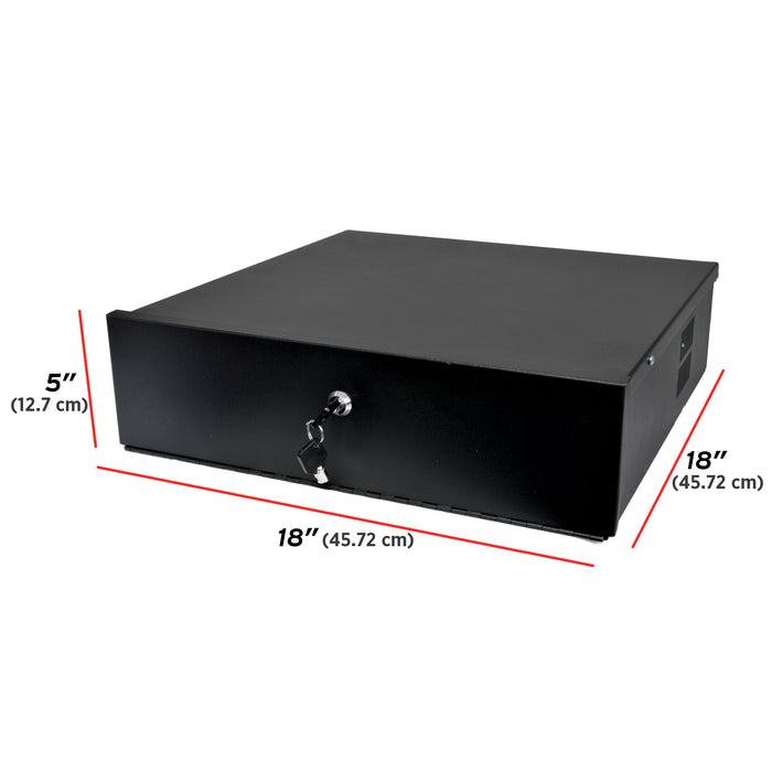 Heavy Duty 18" x 18" x 5" DVR Security Lock Box for CCTV Security Systems